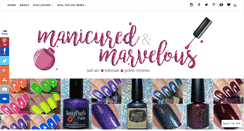 Desktop Screenshot of manicuredandmarvelous.com